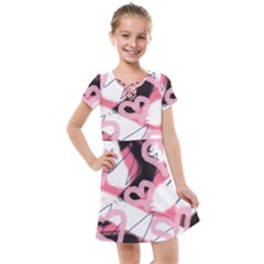 Heart Abstract Kids  Cross Web Dress by snowwhitegirl