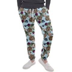 Cracked Doll Pattern Blue Men s Jogger Sweatpants by snowwhitegirl