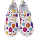 Background Polka Dot Women s Velcro Strap Shoes View1