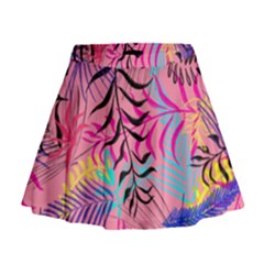 Illustration Reason Leaves Mini Flare Skirt by HermanTelo