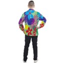 Pattern Leaf Polka Floral Men s Half Zip Pullover View2