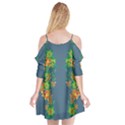 Many Garlands - Floral Design Cutout Spaghetti Strap Chiffon Dress View2