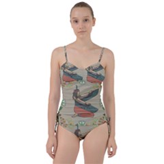 Egyptian Woman Wings Design Sweetheart Tankini Set by Sapixe