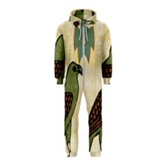 Egyptian Paper Papyrus Bird Hooded Jumpsuit (kids) by Sapixe