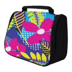 Pattern Leaf Polka Rainbow Full Print Travel Pouch (small) by HermanTelo