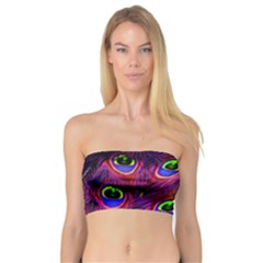 Peacock Feathers Color Plumage Bandeau Top by HermanTelo