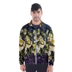 April Pansies Men s Windbreaker by Riverwoman