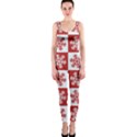 Snowflake Red White One Piece Catsuit View1