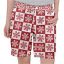 Snowflake Red White Pocket Shorts View1