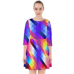 Abstract Background Colorful Pattern Smock Dress by Sapixe