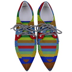 Pattern Background Pointed Oxford Shoes by Bajindul