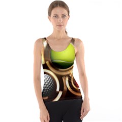 Sport Ball Tennis Golf Football Tank Top by Bajindul