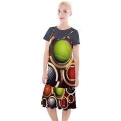 Sport Ball Tennis Golf Football Camis Fishtail Dress by Bajindul