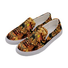 Sculpture Art Temple Tower Women s Canvas Slip Ons by Pakrebo