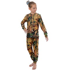 Sculpture Art Temple Tower Kids  Long Sleeve Set  by Pakrebo