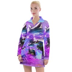 Ski Boot Ski Boots Skiing Activity Women s Long Sleeve Casual Dress by Pakrebo