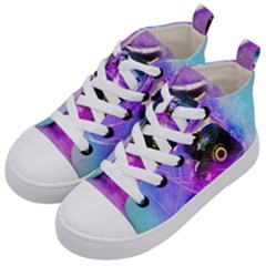 Ski Boot Ski Boots Skiing Activity Kids  Mid-top Canvas Sneakers by Pakrebo