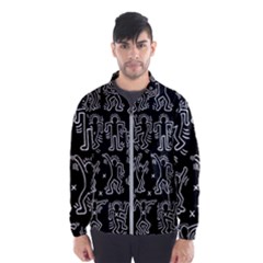 Doodle Pattern Men s Windbreaker by Valentinaart