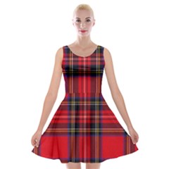 Royal Stewart Tartan Velvet Skater Dress by impacteesstreetwearfour