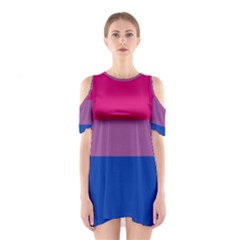 Bisexual Pride Flag Bi Lgbtq Flag Shoulder Cutout One Piece Dress by lgbtnation