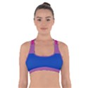 Bisexual Pride Flag Bi LGBTQ Flag Cross Back Sports Bra View1