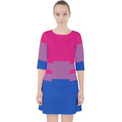 Bisexual Pride Flag Bi Lgbtq Flag Pocket Dress by lgbtnation