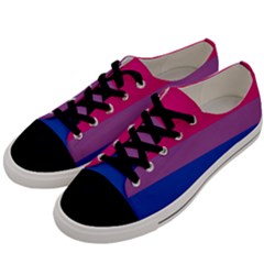 Bisexual Pride Flag Bi Lgbtq Flag Men s Low Top Canvas Sneakers by lgbtnation