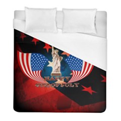 Happy 4th Of July Duvet Cover (full/ Double Size) by FantasyWorld7