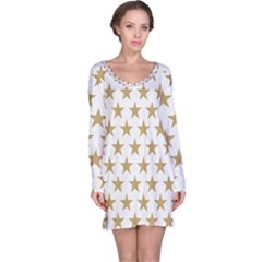 Gold Star Long Sleeve Nightdress by WensdaiAmbrose