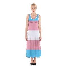 Transgender Pride Flag Sleeveless Maxi Dress by lgbtnation