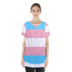 Transgender Pride Flag Skirt Hem Sports Top by lgbtnation