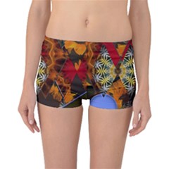 Sunflower Collage Boyleg Bikini Bottoms by bloomingvinedesign