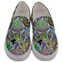 Supersonic volcanic mushroom power Men s Canvas Slip Ons View1