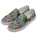 Supersonic volcanic mushroom power Men s Canvas Slip Ons View2