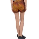 Orange Warm Hues Fractal Chaos Women s Velour Lounge Shorts View2