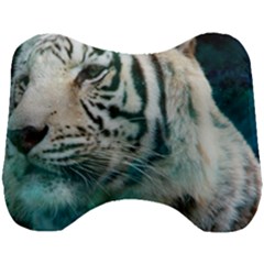 White Tiger Head Support Cushion by snowwhitegirl