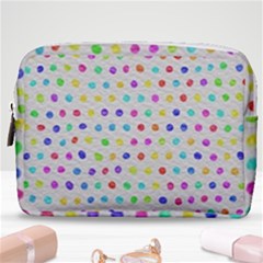 Social Disease - Polka Dot Design Make Up Pouch (medium) by WensdaiAmbrose