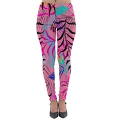 Leaves Lightweight Velour Leggings by Sobalvarro