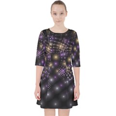 Fractal Spheres Glitter Design Pocket Dress by Pakrebo