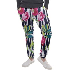 Seamless Flower Patterns Vector 01 Men s Jogger Sweatpants by Sobalvarro