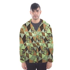 Fractal Mosaic Abstract Fractal Art Men s Hooded Windbreaker by Pakrebo