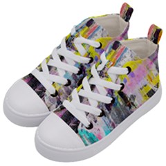 Graffiti Pop Kids  Mid-top Canvas Sneakers by ArtistRoseanneJones