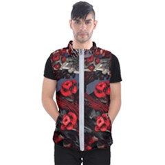 Fractal Flowers Free Illustration Men s Puffer Vest by Pakrebo