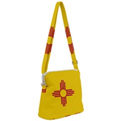 New Mexico Flag Zipper Messenger Bag by FlagGallery