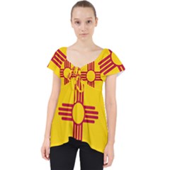 New Mexico Flag Lace Front Dolly Top by FlagGallery