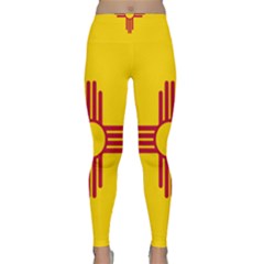 New Mexico Flag Lightweight Velour Classic Yoga Leggings by FlagGallery