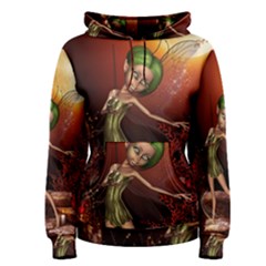 Little Fairy Dancing In The Night Women s Pullover Hoodie by FantasyWorld7