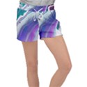 Color Acrylic Paint Art Painting Women s Velour Lounge Shorts View1