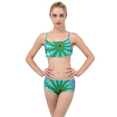 Fractal Abstract Rendering Layered Top Bikini Set by Pakrebo