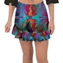 Background Sci Fi Fantasy Colorful Fishtail Mini Chiffon Skirt View1